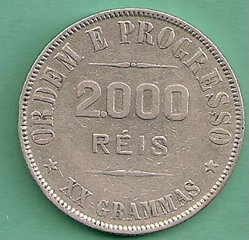  Brazil - 2000 Reis 1911  silber   