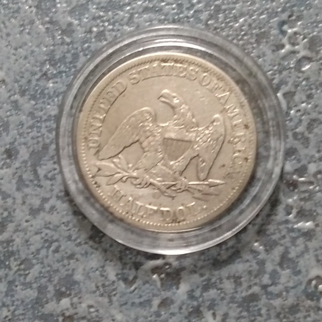  Half Silberdollar 900er,USA,1859, New Orleans, in Kapsel   