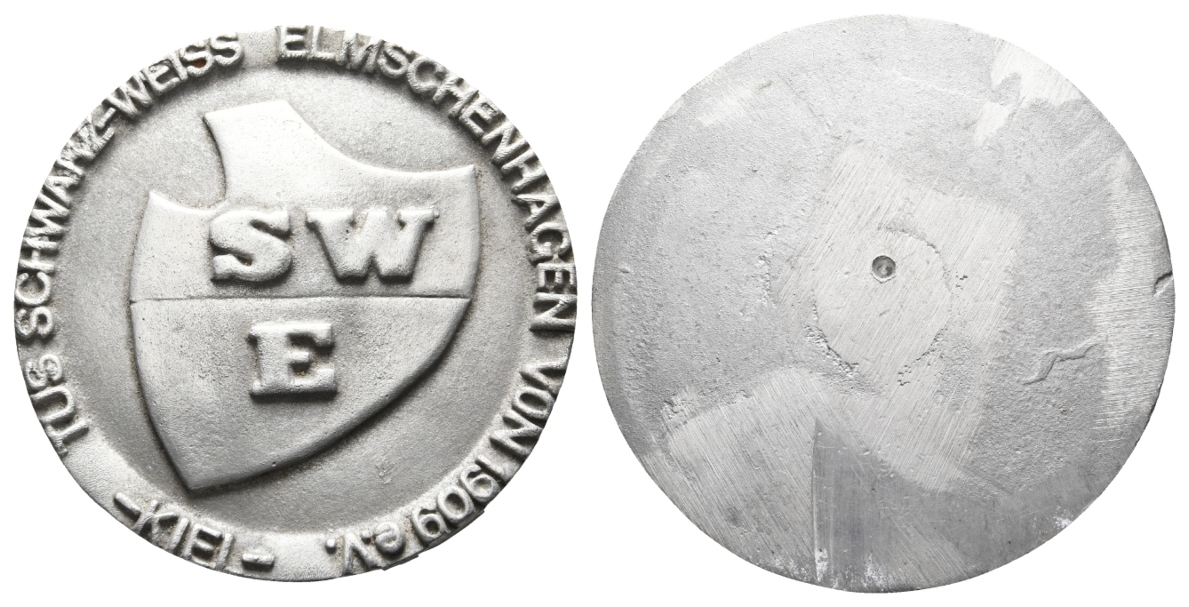  Kiel, Medaille o.J.; TUS Elmschenhagen, Aluminiumguss; 151,11 g, Ø 119,2 mm   