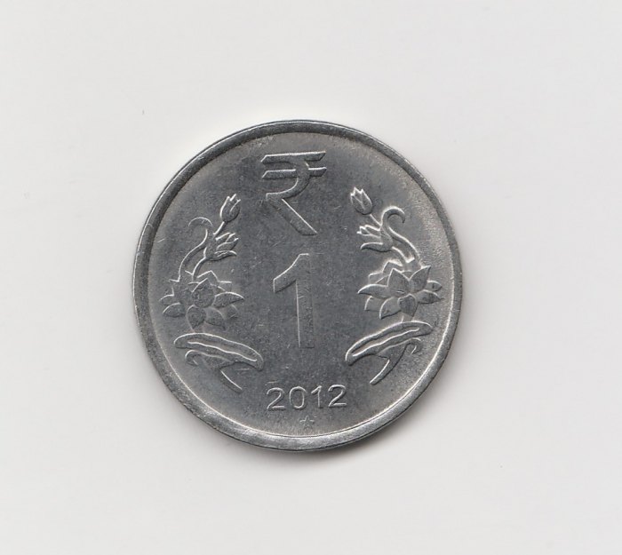  1 Rupee Indien 2012 mit Stern unter der Jahreszahl (I968)   