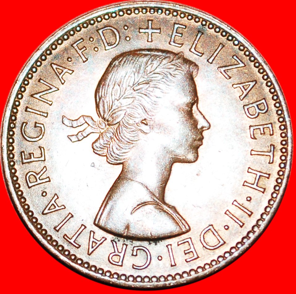  · SHIP ~ NARROW RIM: UNITED KINGDOM ★ 1/2 PENNY 1967 UNC! MINT LUSTER! LOW START ★ NO RESERVE!   