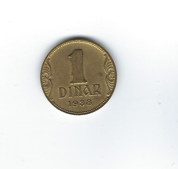  Jugoslawien 1 Dinar 1938   