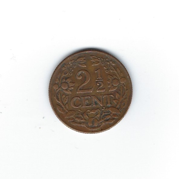  Curacao 2 1/2 Cent 1944   