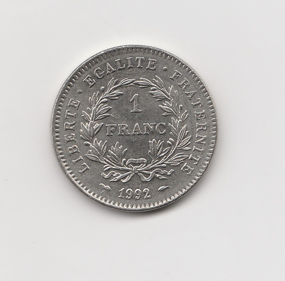  1 Franc Frankreich 1992   (I974)   