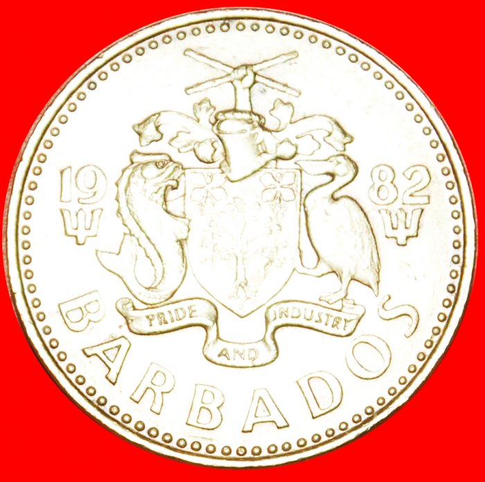  · GROSSBRITANNIEN (1973-2007): BARBADOS ★ 5 CENTS 1982! OHNE VORBEHALT!   