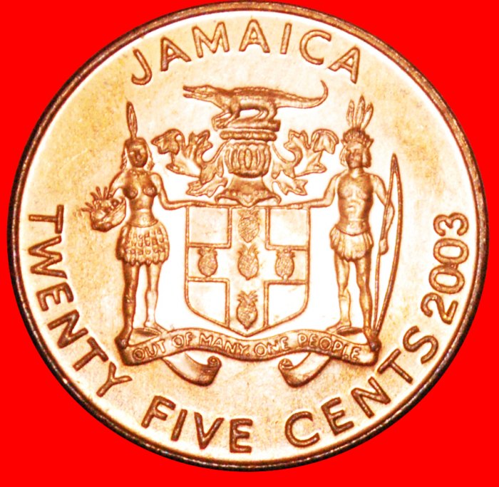  · GARVEY (1887-1940): JAMAICA ★ 25 CENTS 2003 MINT LUSTER! LOW START ★ NO RESERVE!   