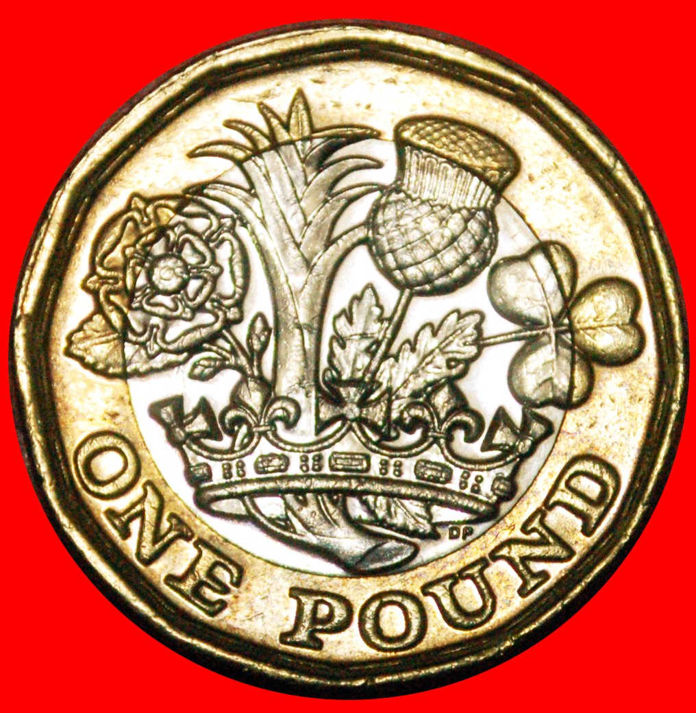  · BI-METALLIC: GREAT BRITAIN ★ 1 POUND 2017 MINT LUSTER! LOW START★NO RESERVE!   
