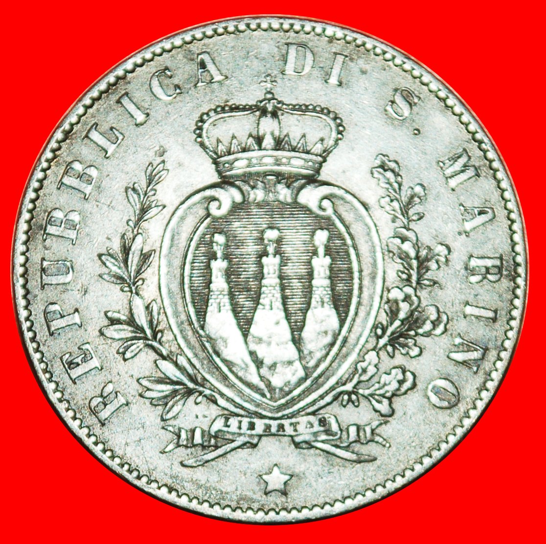  · ITALY (1864-1894): SAN MARINO ★ 5 CENTESIMI 1869M! LOW START ★ NO RESERVE!   