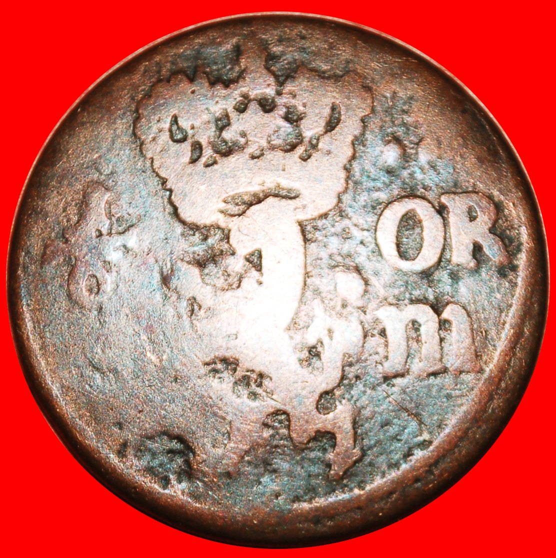  · COPPER IN SILVER (1666-1686): SWEDEN★1/6  OERE 1675 Sm CARL XI (1660-1697)★LOW START ★ NO RESERVE!   