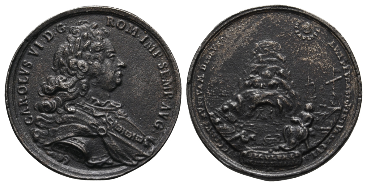 Österreich, Innerberg, Bergbau-Medaille o.J.; Eisenguss, 23,81 g, Ø 42,7 mm   