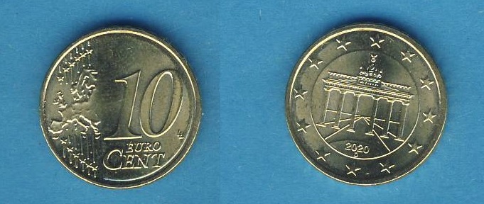  Deutschland 10 Cent 2020 D   