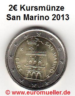 San Marino ...2 Euro Kursmünze...2013...unc.   