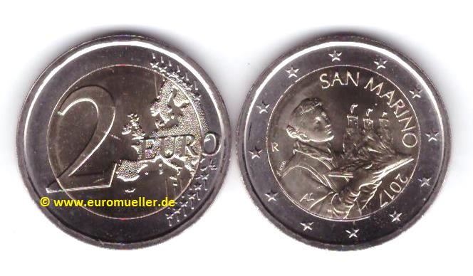 San Marino ...2 Euro Kursmünze...2017...unc.   