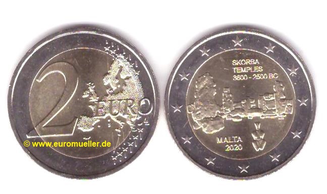 Malta 2 Euro Gedenkmünze 2020...Skorba   