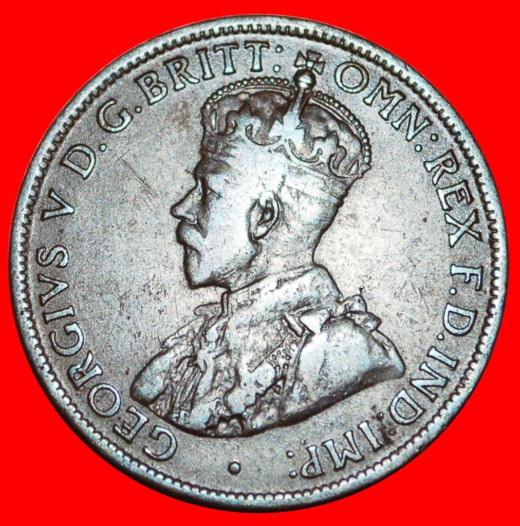  · GROSSBRITANNIEN: AUSTRALIEN ★ 1/2 PENNY 1914! UNGEWÖHNLICH! Georg V. (1911-1936) OHNE VORBEHALT!   