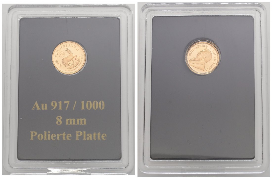 PEUS 4129 Süd-Afrika 0,62 g Feingold 1/50 Krügerrand GOLD 1/50 Unze 2017 Stempelglanz (Kapsel)