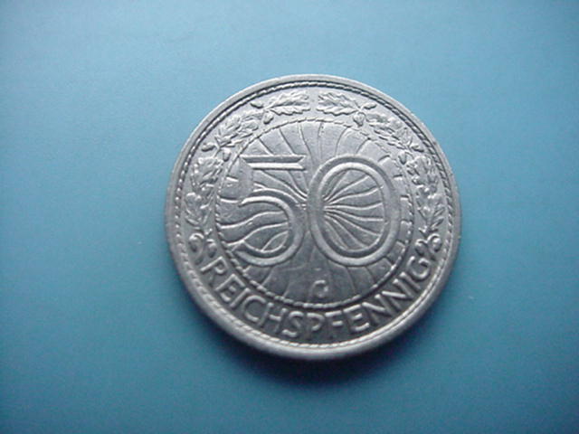Weimarer Republik 50 Reichspfennig 1935 G