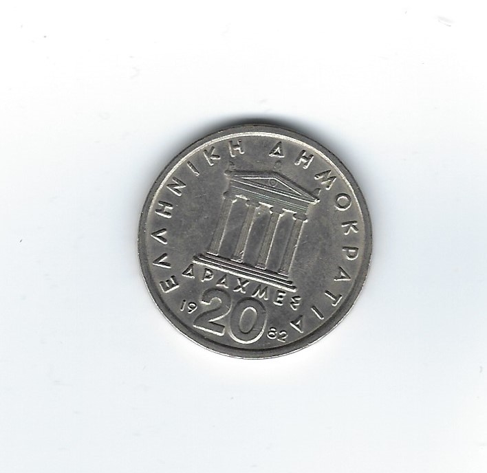  Griechenland 20 Drachmes 1982   