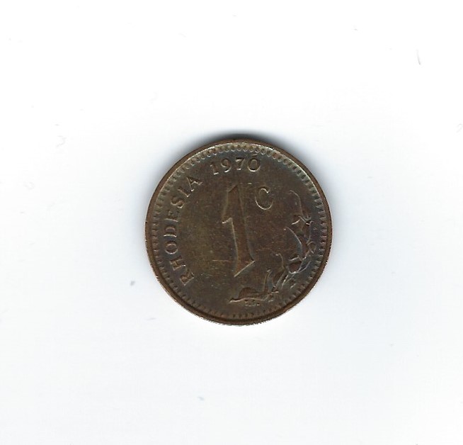  Rhodesien 1 Cent 1970   