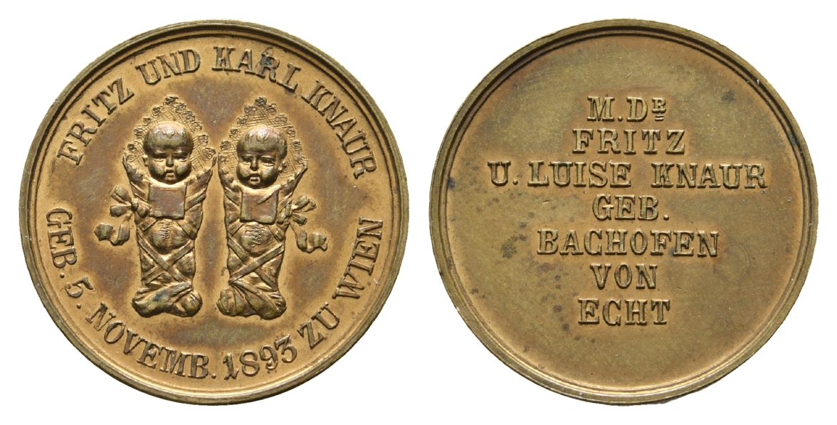  Wien, Medaille 1893; Bronze, 5,20 g, Ø 23,2 mm   