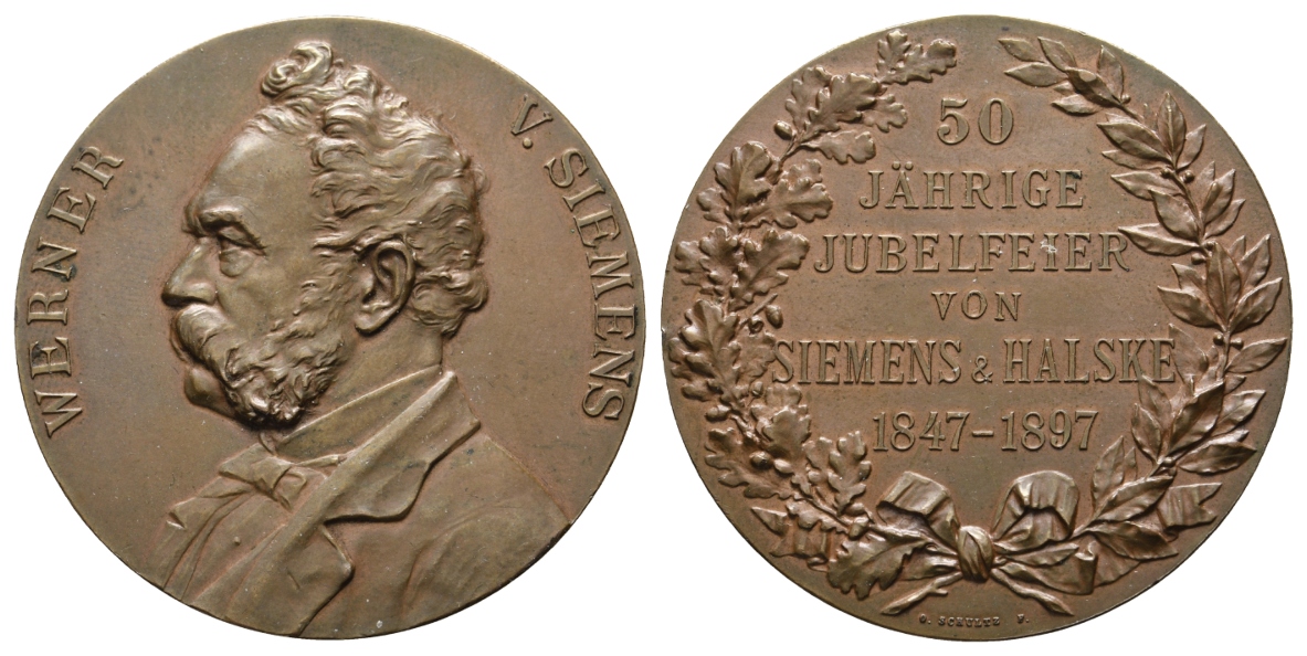  Medaille 1897; Bronze, 52,90 g, Ø 49,6 mm   