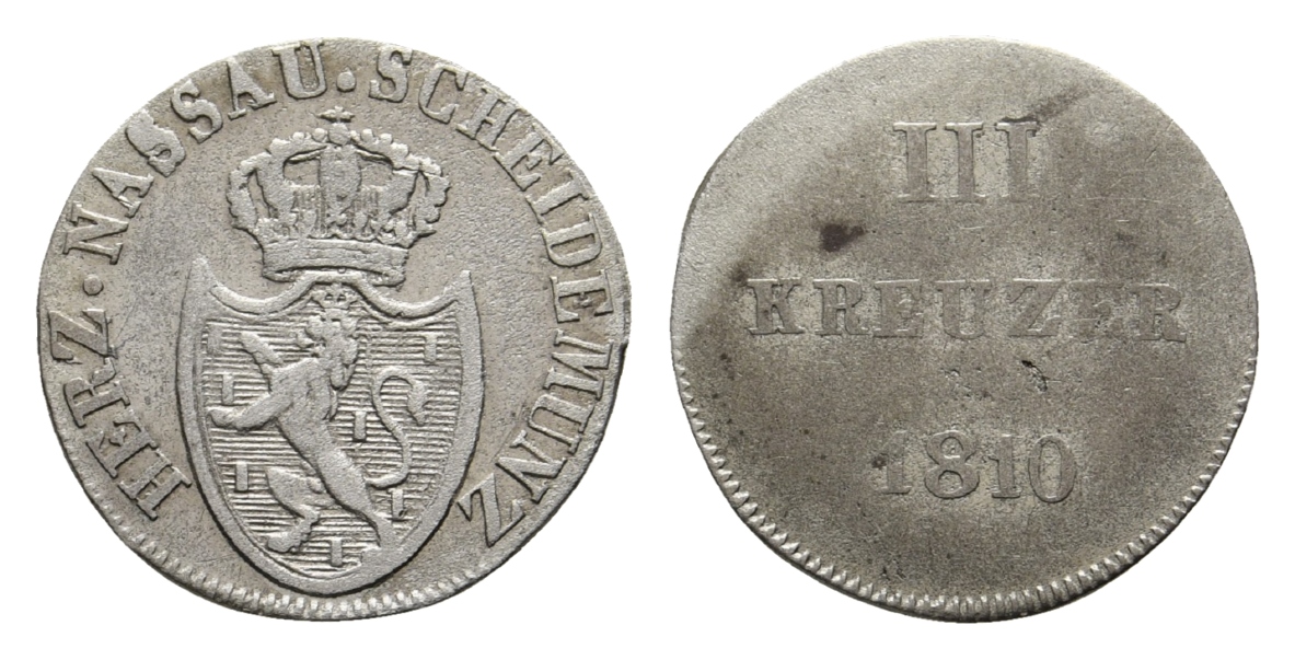  Altdeutschland; Kleinmünze 1810   