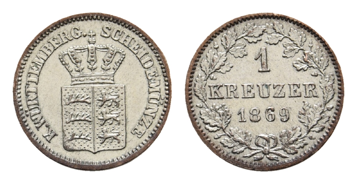  Altdeutschland; Kleinmünze 1869   