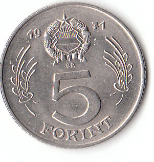  5 Forint Ungarn 1971 (D174)b.   