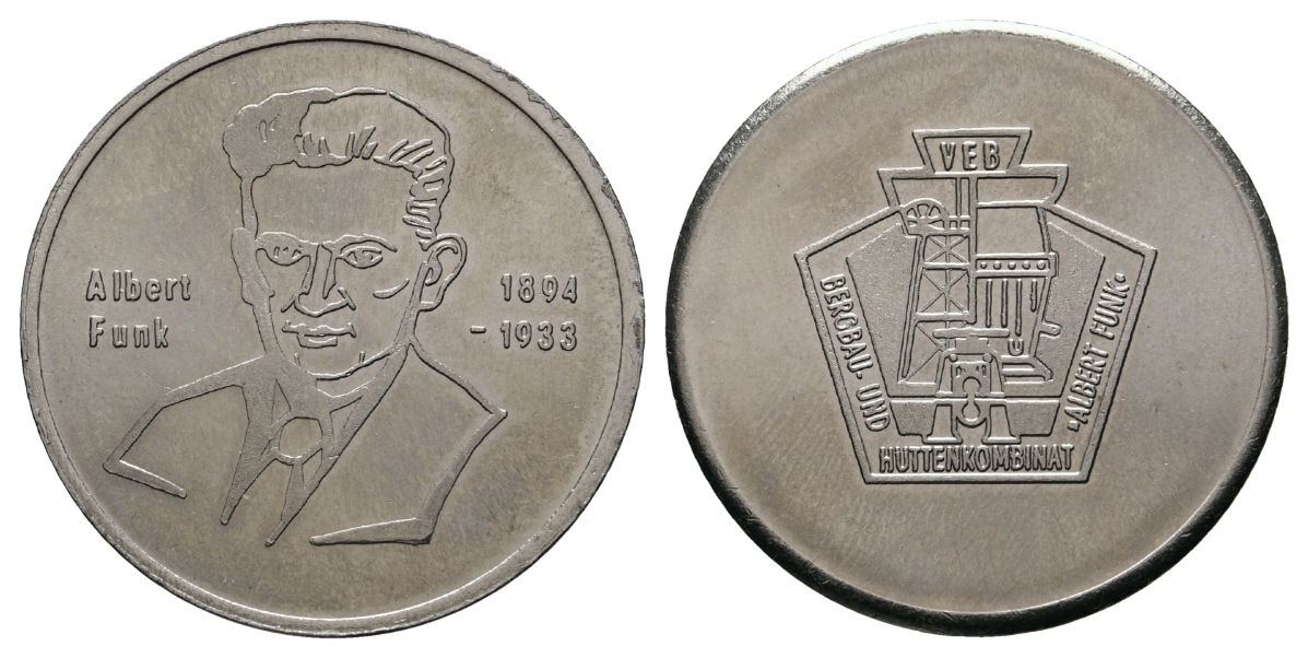  Funk, Albert; Bergbau-Medaille; Cu/Ni, 23,66 g, Ø 35 mm   