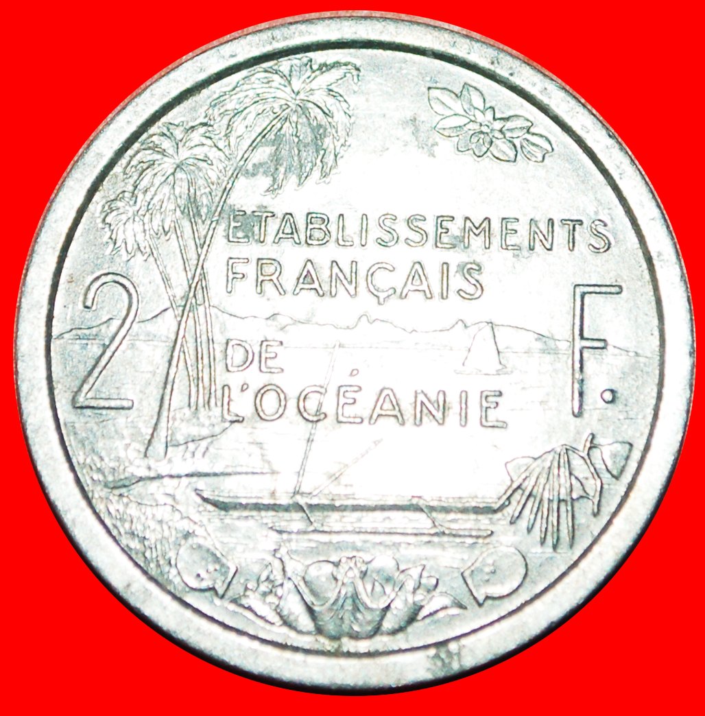  · FRANKREICH: FRANZÖSISCHES OZEANIEN ★ 2 FRANCS 1949 SCHIFFE! OHNE VORBEHALT!   