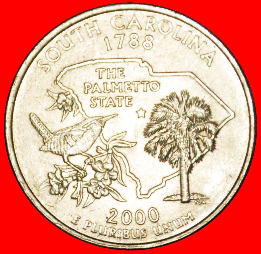  · BIRD AND PALM 1788: USA ★ 1/4 DOLLAR 2000P UNC MINT LUSTER! LOW START ★ NO RESERVE!   