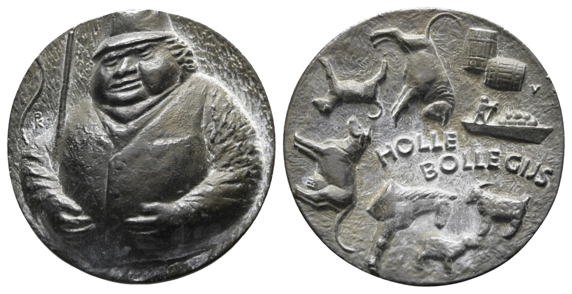 Niederlande, Medaille o.J.; Bronze geschwärzt, 214,71 g, Ø 63,7 mm   