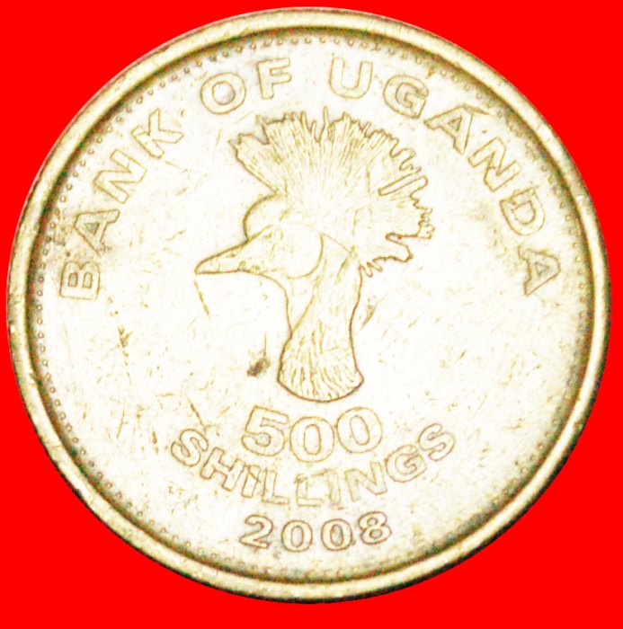  · KRAN (1998-2019): UGANDA ★ 500 SHILLINGS 2008! OHNE VORBEHALT!   