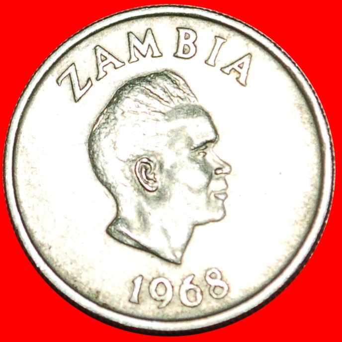  · GREAT BRITAIN: ZAMBIA ★5 NGWEE 1968 FLOWER! LOW START★ NO RESERVE!   