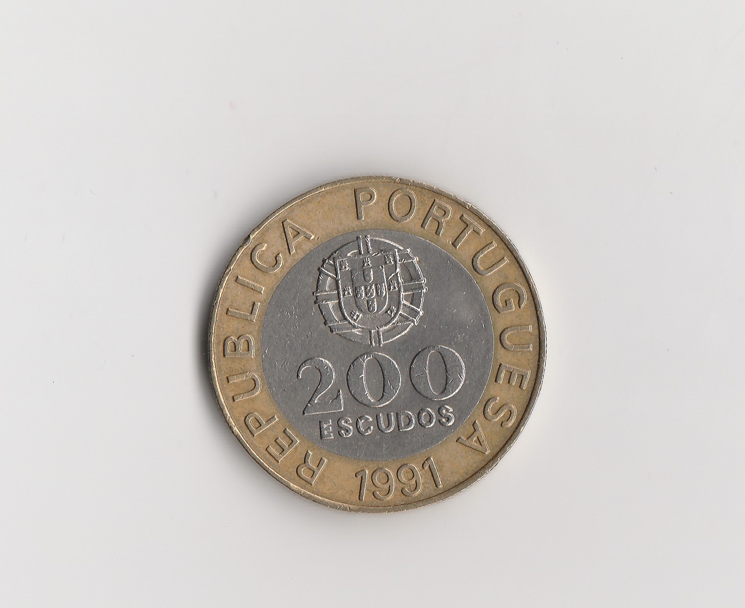 200 Escudos Portugal 1991 carcia de orta (M066)
