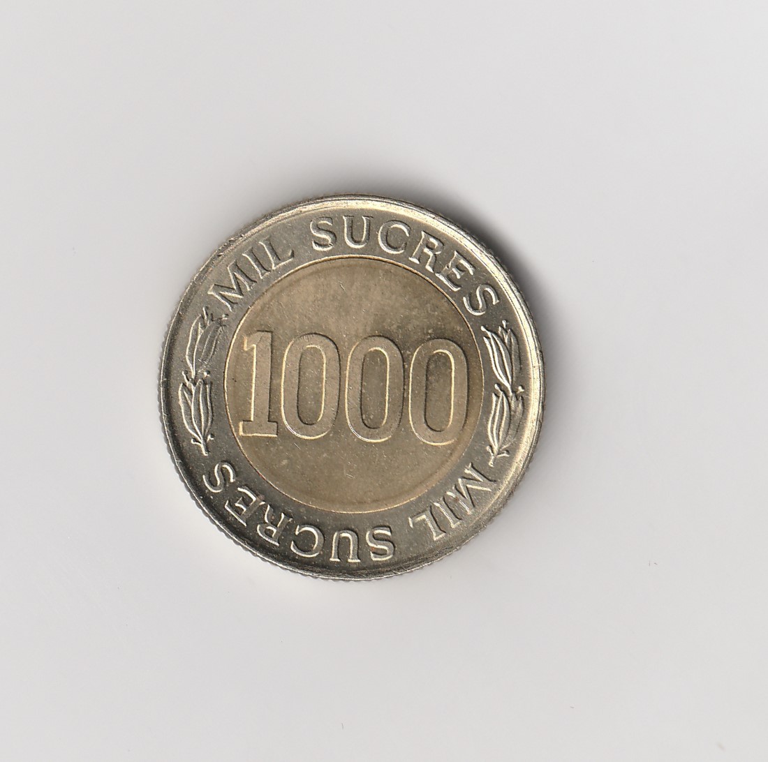  1000 Sucres Ecuador 1997 Bi Metall (M086)   