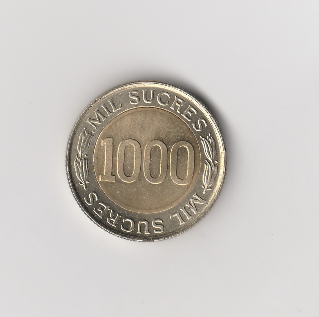 1000 Sucres Ecuador 1997 Bi Metall (M086)