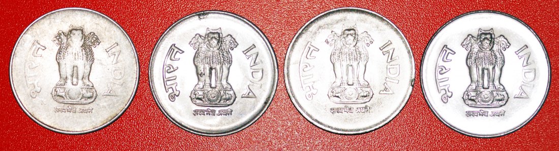  · YEAR SET OF 4 MINTS (1992-2004): INDIA ★ 1 RUPEE 2001! LOW START ★ NO RESERVE!   