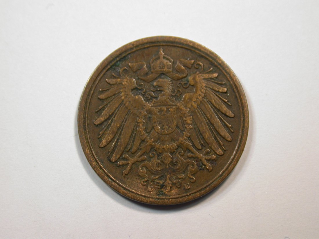 E23  KR  1 Pfennig 1905 E in f.ss   Originalbilder   