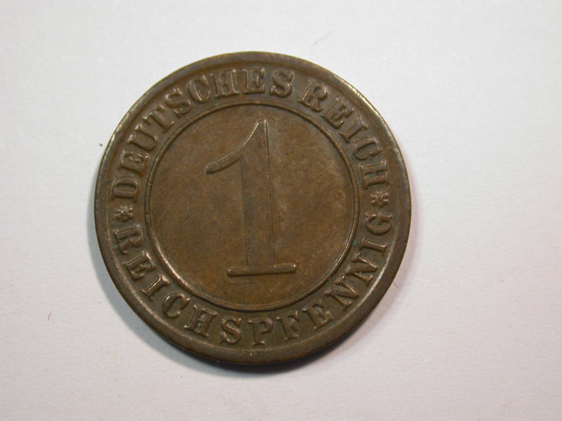 E23 Weimar 1 Pfennig 1930 G in ss-vz Originalbilder