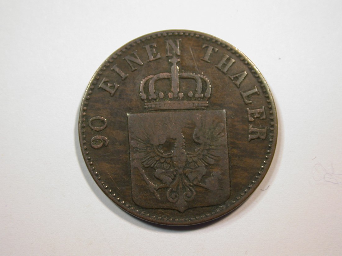  E23  Preussen  4 Pfennig 1855 A in f.ss   Originalbilder   