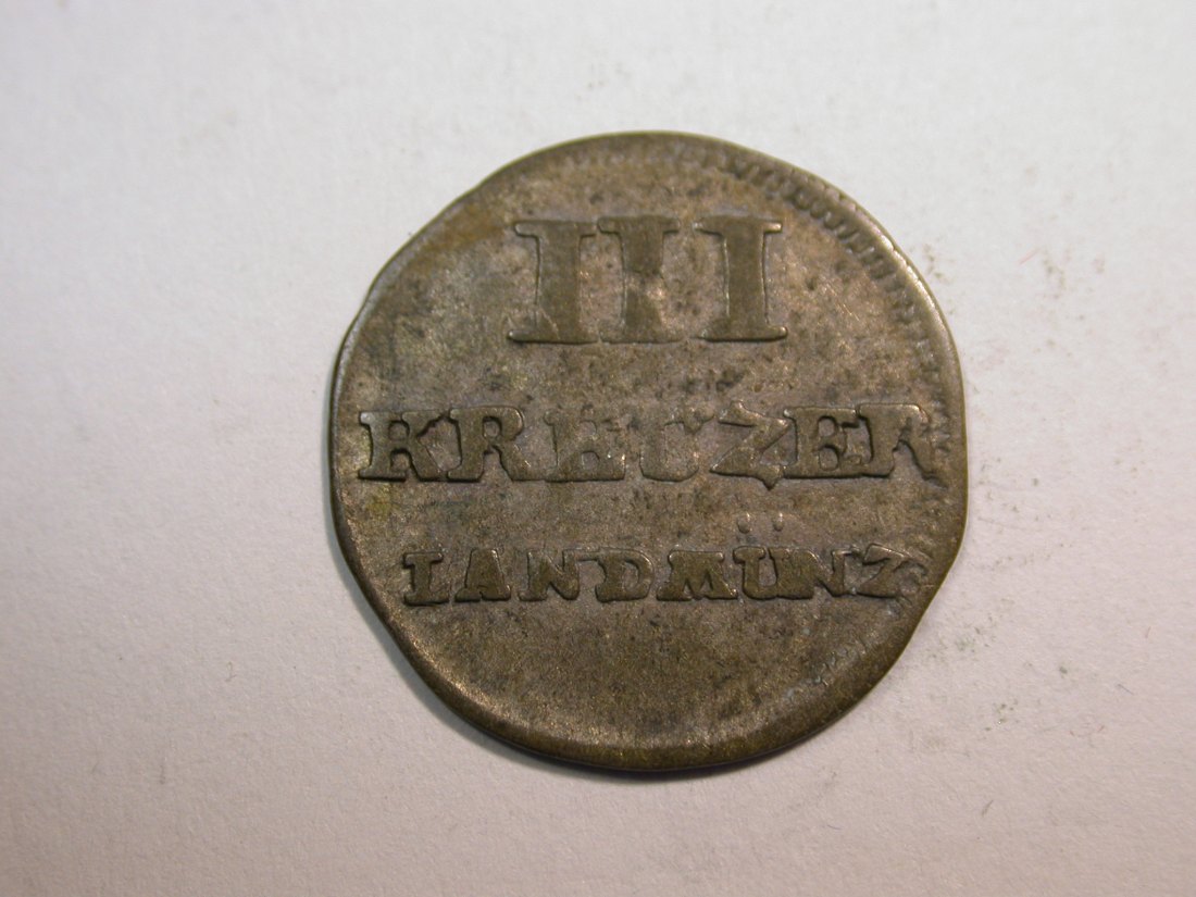E24 Löwenstein-Wertheim-Rochefort 3 Kreuzer Groschen 1802 Selten !! Originalbilder