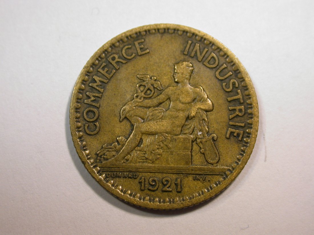 E25 Frankreich 1 Franc 1922 Handelskammer in ss+ Originalbilder