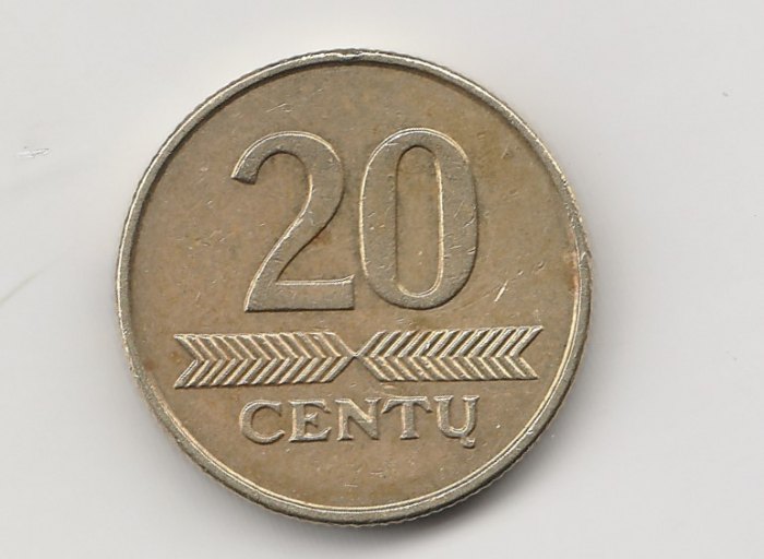  20 Centu Litauen  2008  (M104)   