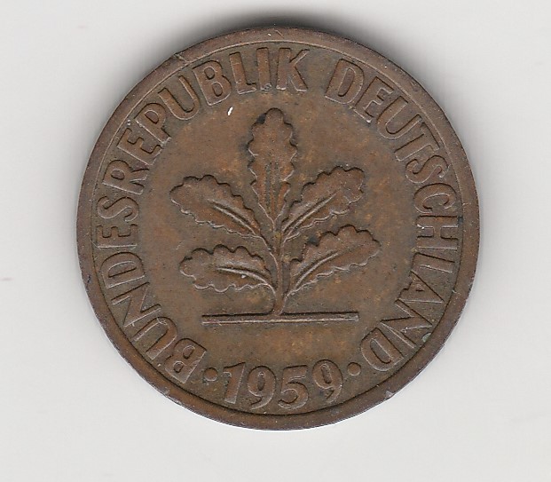  2 Pfennig 1959 F  (M107)   