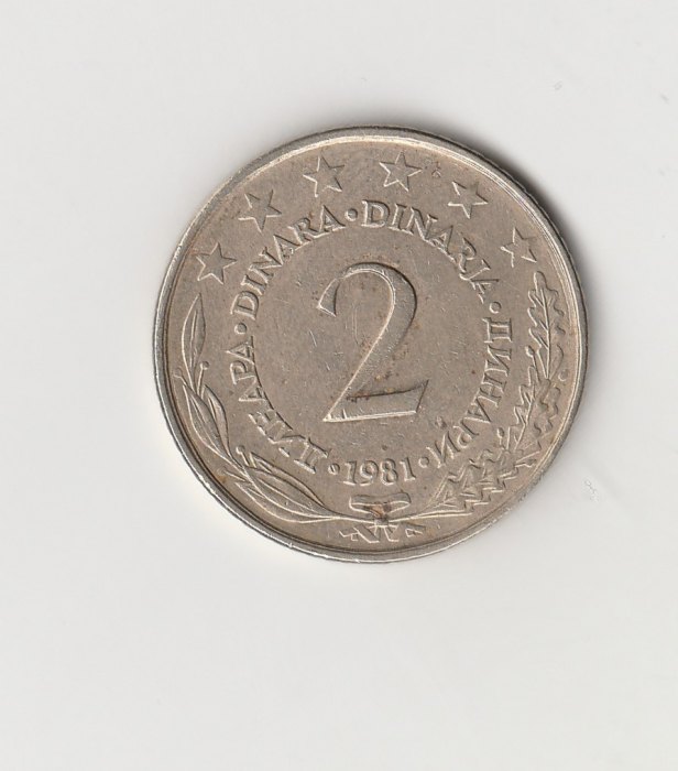  2 Dinara Jugoslavien 1981 (M119)   