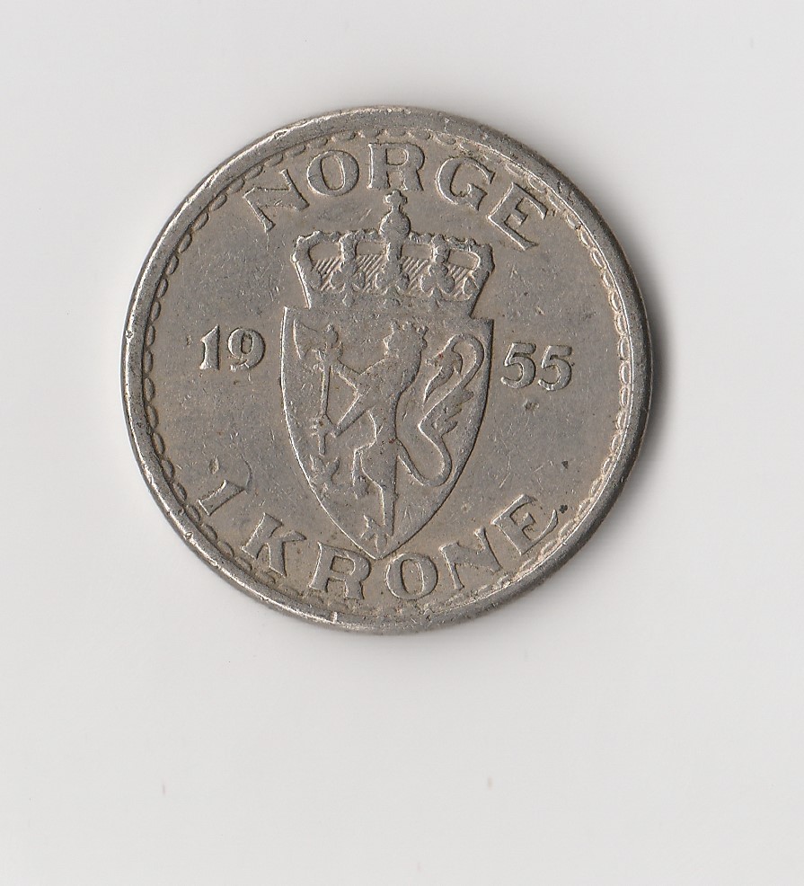  1 Krone Norwegen 1955  (M121)   