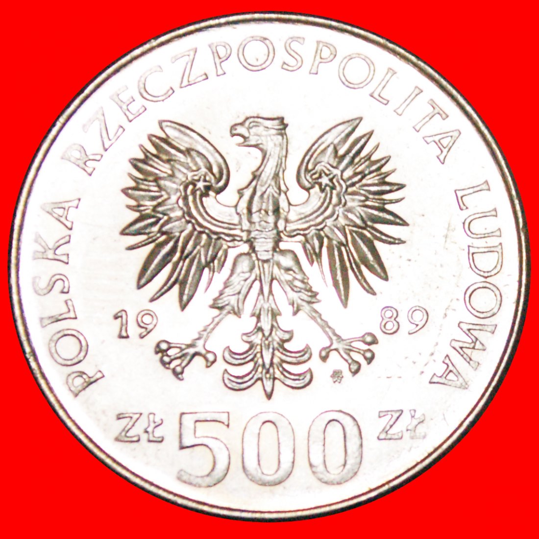  · KRIEGSZEIT  (1986-1988): POLEN ★ 500 ZLOTY 1989 STG STEMPELGLANZ! OHNE VORBEHALT!   