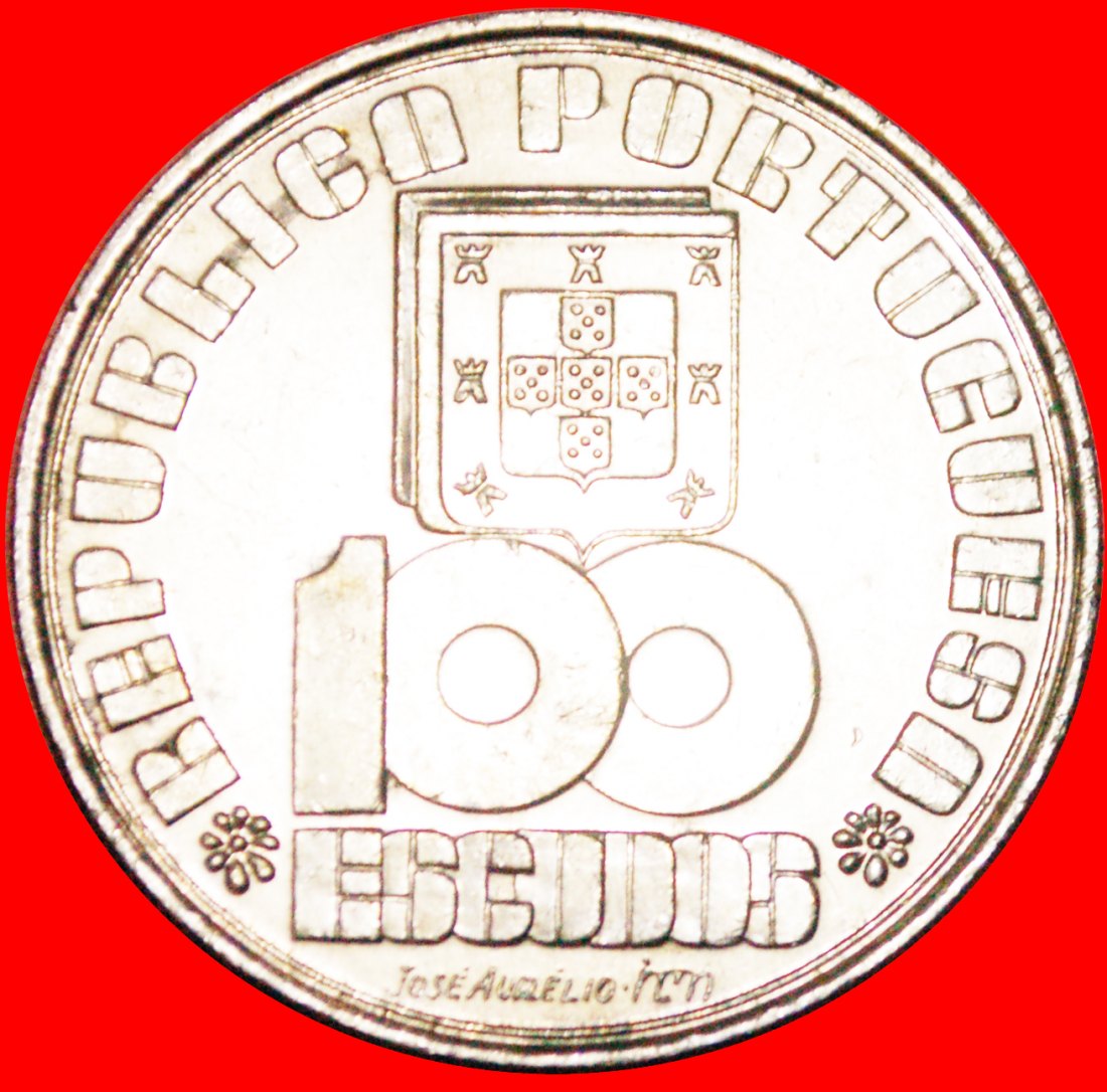  · POET PESSOA 1888-1935: PORTUGAL ★ 100 ESCUDOS 1985 SHIP MINT LUSTER! LOW START ★ NO RESERVE!   