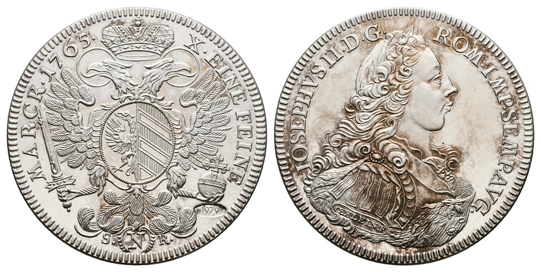 Linnartz Nürnberg-Stadt Replik Silber - Konventionstaler 1765, 28,1 PP   
